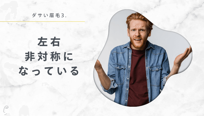 左右非対称になっている