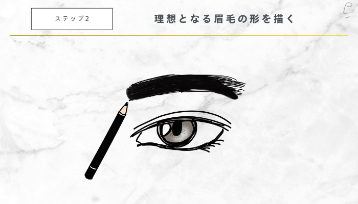 メンズ眉毛の整え方ステップ2