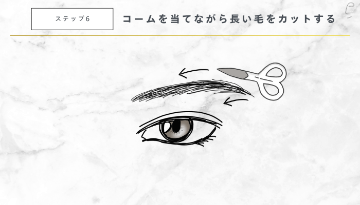 簡単にできるメンズ眉毛の整え方6